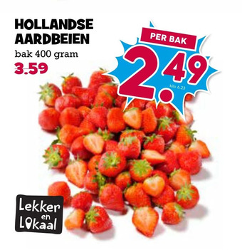 Boon`s Markt Hollandse aardbeien aanbieding