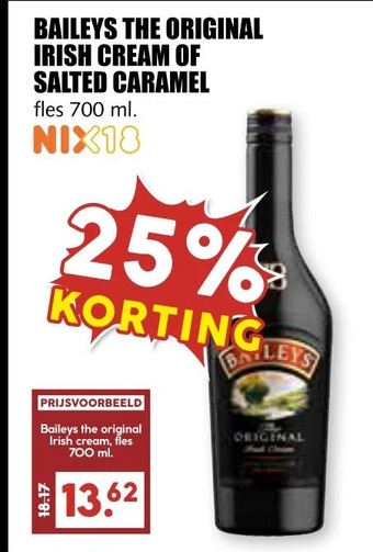 MCD Supermarkt Baileys the original irish cream of salted caramel aanbieding
