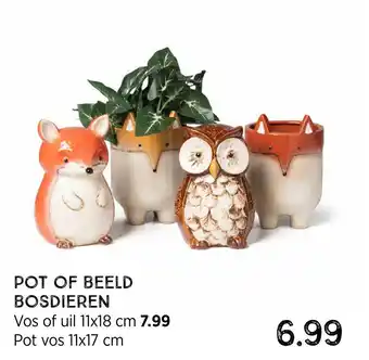 Xenos Pot Of Beeld Bosdieren aanbieding