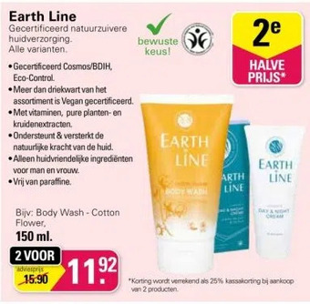 De Online Drogist Earth line aanbieding