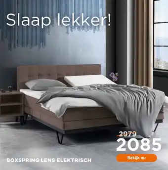 TotaalBED Boxspring Lens Elektrisch aanbieding