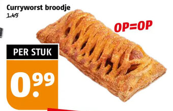 Poiesz Curryworst broodje aanbieding