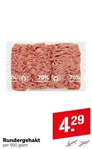 Coop Rundergehakt aanbieding