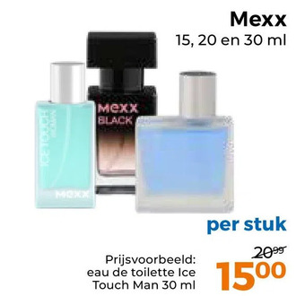 Trekpleister Mexx 15, 20 en 30 ml aanbieding