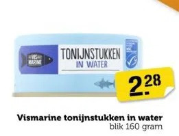 Coop Vismarine tonijnstukken in water aanbieding