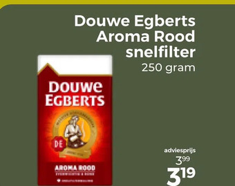 Trekpleister Douwe egberts aroma rood snelfilter aanbieding