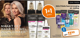 Trekpleister John frieda haarverzorging en -styling. aanbieding