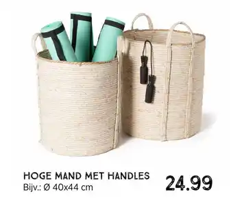 Xenos Hoge Mand Met Handles aanbieding