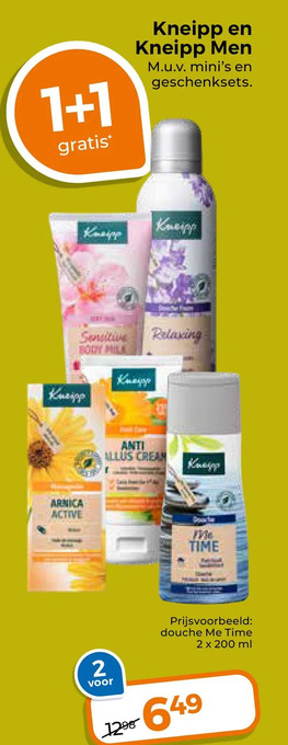 Trekpleister Kneipp en kneipp men aanbieding