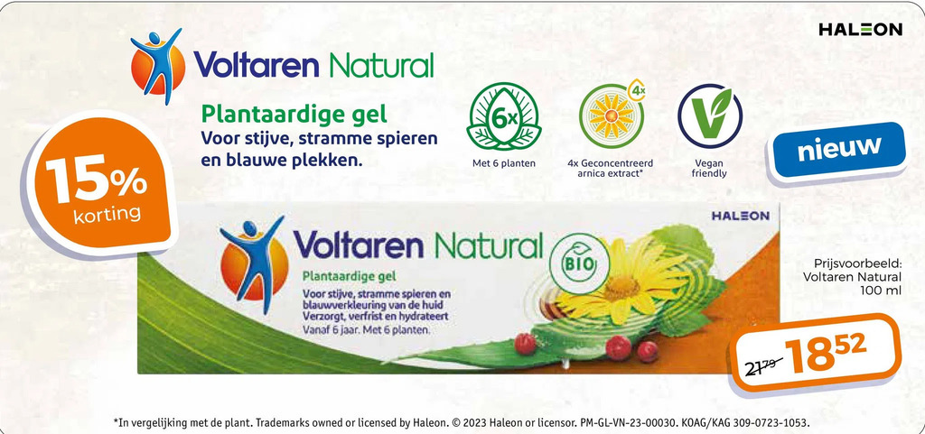 Trekpleister Voltaren natural aanbieding