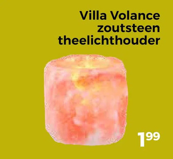 Trekpleister Villa volance zoutsteen theelichthouder aanbieding