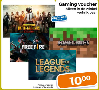 Trekpleister Gaming voucher aanbieding