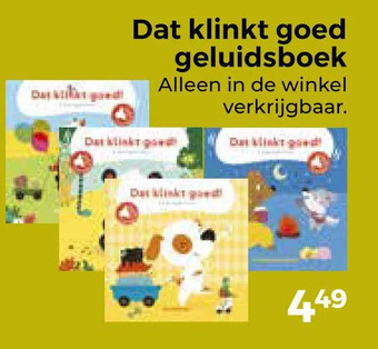 Trekpleister Dat klinkt goed geluidsboek aanbieding