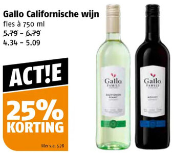 Poiesz Gallo Californische wijn fles à 750 ml aanbieding