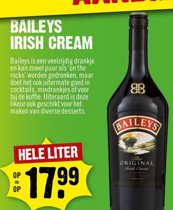 Dirck 3 BAILEYS IRISH CREAM aanbieding