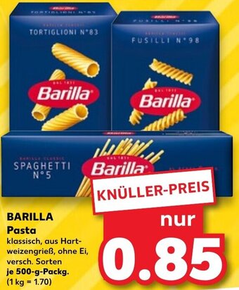 Kaufland DE BARILLA Pasta 500g aanbieding