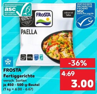 Kaufland DE FROSTA Fertiggerichte aanbieding