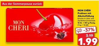 Kaufland DE MON CHÉRI Pralinen mit Alkoholfüllung aanbieding