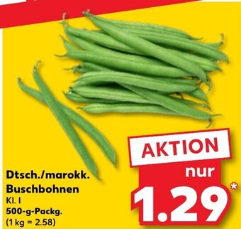 Kaufland DE Dtsch./marokk. Buschbohnen 500g aanbieding