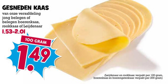 Boon`s Markt Gesneden kaas aanbieding
