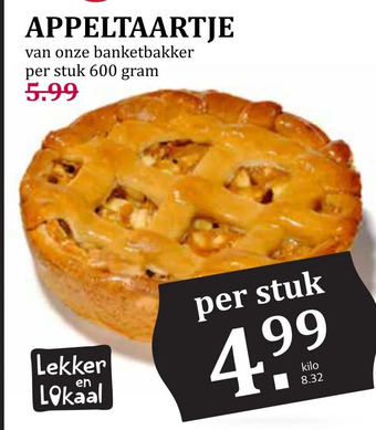 Boon`s Markt Appeltaartje aanbieding