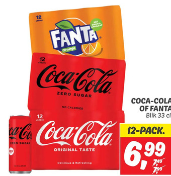 Dekamarkt Coca-cola of fanta aanbieding
