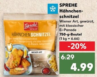 Kaufland DE SPREHE Hähnchen-schnitzel aanbieding