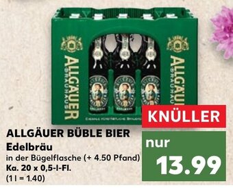 Kaufland DE ALLGÄUER BÜBLE BIER Edelbräu aanbieding