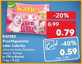 Kaufland DE KATJES Fruchtgummis oder Lakritz aanbieding