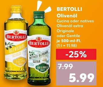 Kaufland DE BERTOLLI Olivenöl aanbieding