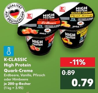 Kaufland DE K-CLASSIC High Protein Quark-Creme aanbieding