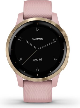 Bol.com Garmin vivoactive 4s - smartwatch met gps tracker - 7 dagen batterij - 40mm - dust rose aanbieding