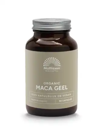 De Online Drogist Mattisson healthstyle biologische maca 750mg capsules 90cp aanbieding