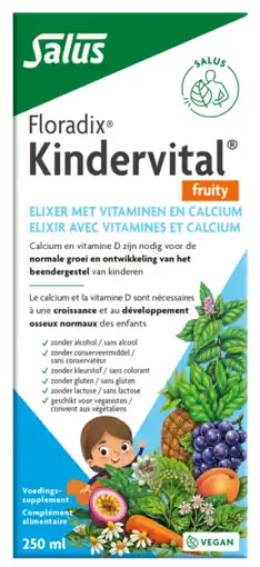 De Online Drogist Salus floradix kindervital fruity 250ml aanbieding