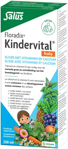 De Online Drogist Salus floradix kindervital fruity 250ml aanbieding
