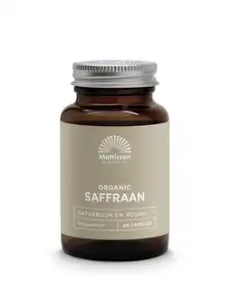 De Online Drogist Mattisson healthstyle organic saffraan 30mg 60vcp aanbieding