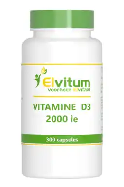 De Online Drogist Elvitum vitamine d3 2000ie capsules 300cp aanbieding
