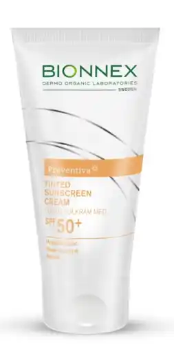 De Online Drogist Bionnex preventiva tinted sunscreen cream spf50 50ml aanbieding