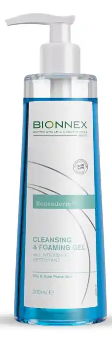 De Online Drogist Bionnex rensaderm cleansing & foaming gel 150ml aanbieding