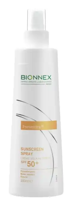 De Online Drogist Bionnex preventiva sunscreen spray spf 50 150ml aanbieding