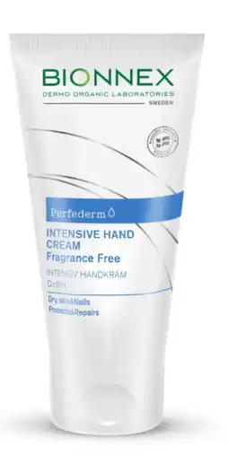 De Online Drogist Bionnex perfederm intensive handcream fragrance free 50ml aanbieding