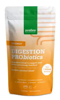 De Online Drogist Purasana digestion probiotics energy poeder 140gr aanbieding