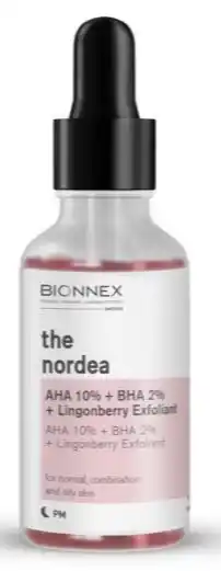 De Online Drogist Bionnex nordea aha 10% + bha 2% + lingonberry exfoliant 30ml aanbieding