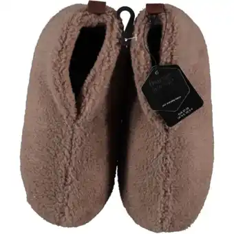 De Online Drogist Apollo teddy sloffen beige maat 37/38 1pr aanbieding