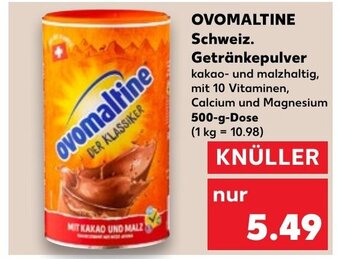 Kaufland DE OVOMALTINE Schweiz. Getränkepulver aanbieding