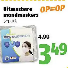 Poiesz Uitwasbare mondmaskers aanbieding