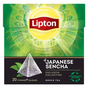 Dekamarkt Lipton groene thee sencha kop 20 zakjes aanbieding