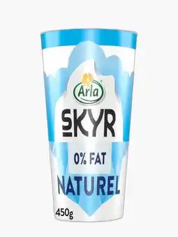 Flink Arla skyr naturel yoghurt 0% vet 450g aanbieding