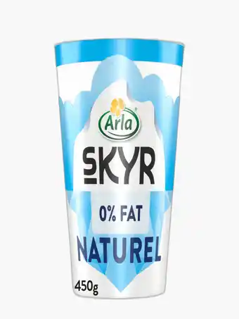 Flink Arla skyr naturel yoghurt 0% vet 450g aanbieding