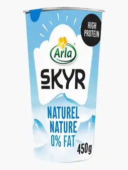 Flink Arla skyr naturel yoghurt 0% vet 450g aanbieding